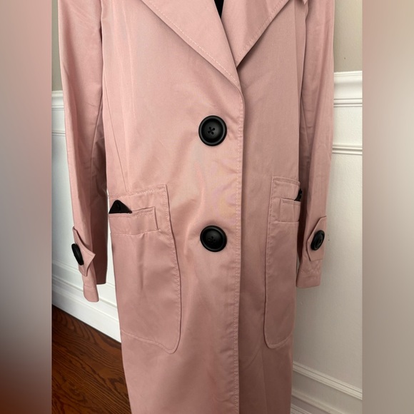 Like new! Coach military style Trench Coat pink size S - Picture 8 of 14